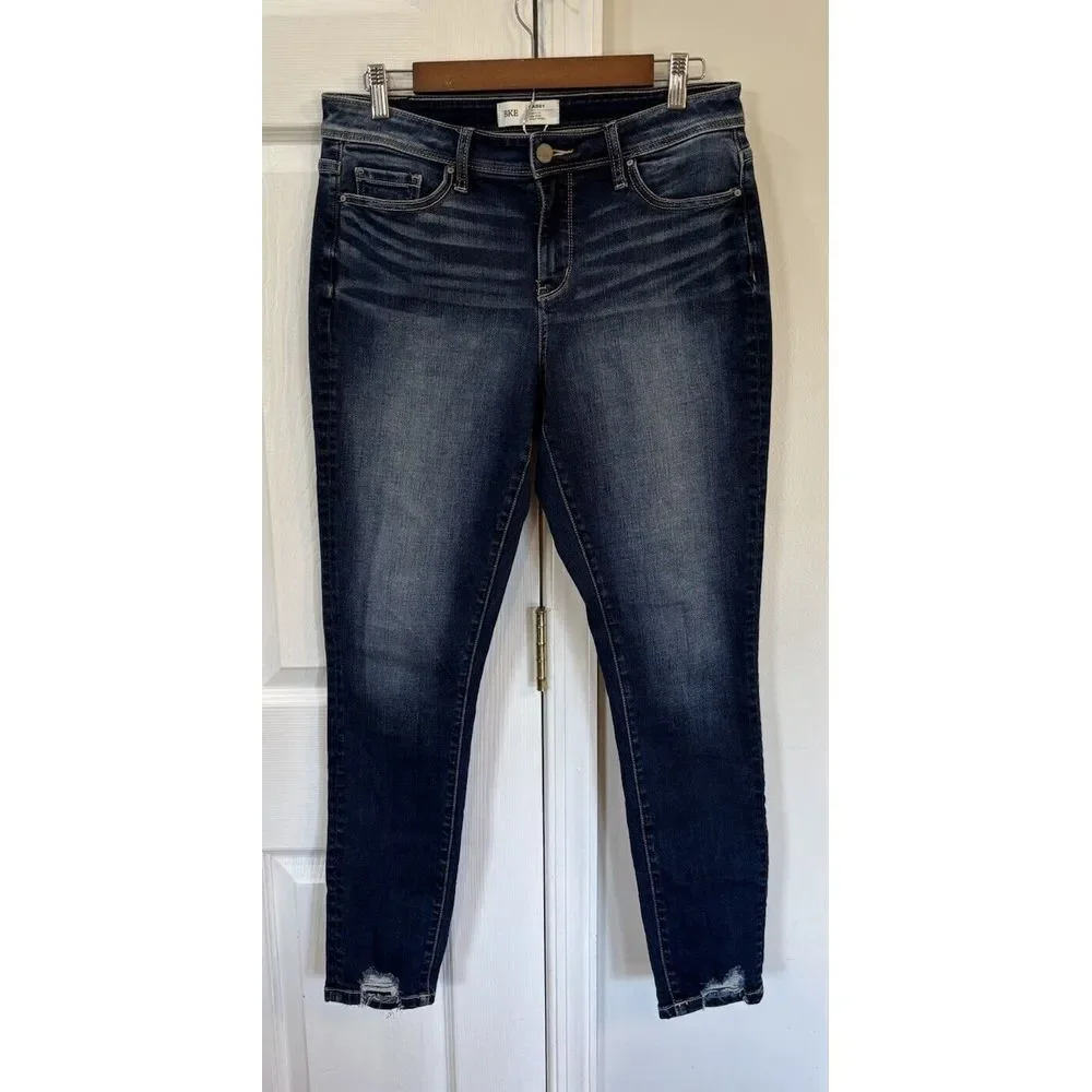 BKE Women's Jeans‎ Sz 27 Gabby Curvy High Rise Denim Distressed